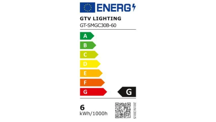 Żarówka LED E14 C30 6W 470lm 3000K AC220-240V 160st. G-Tech GT-SMGC30B-60