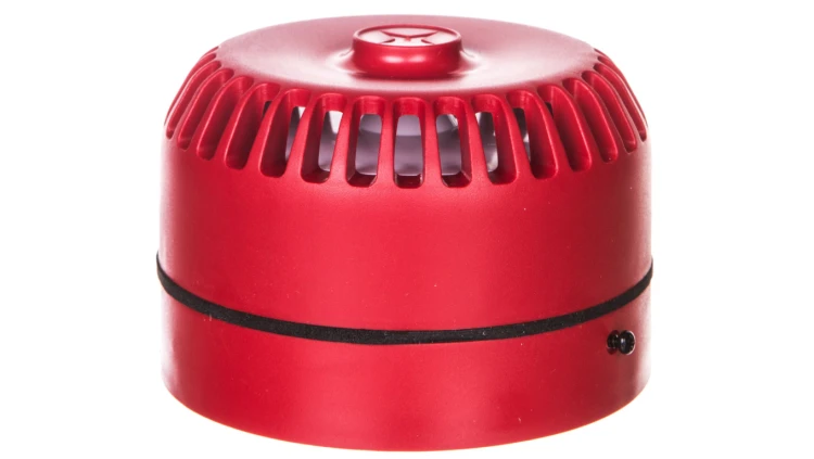 Sygnalizator akustyczny ROLP 9-28VDC 102dB czerwony płytki 32 tony CNBOP ROLP/SV/R/S 540501FULL-0389X