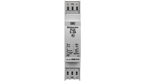 Ogranicznik przepięć dla systemów dwużyłowych 28VAC/19VDC 0,5kA 1kV FLD 2-24 5098816
