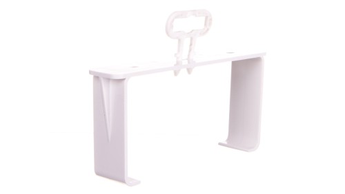 Uchwyt kanału płaskiego 60x120mm biały KP120-28