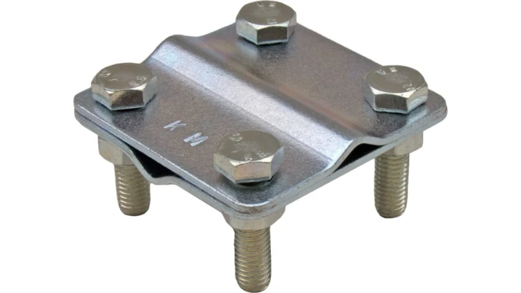 Złącze krzyżowe uniwersalne do drutu odgomowego B=30mm (dwie płytki) KM10