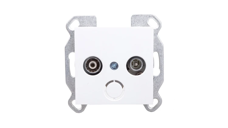 Lumina Gniazdo antenowe RTV standard białe WL3010