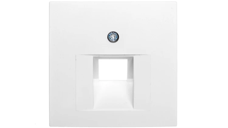 Berker S.1/B.1/B.3/B.7 Glas Płytka czołowa do gniazda teleinformatycznego pojedynczego RJ11/RJ12/RJ45 śnieżnobiała 14071909