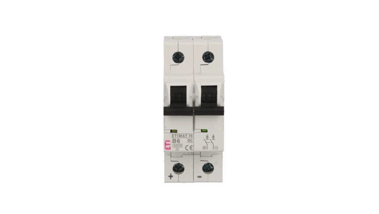 Wyłącznik nadprądowy 2P B 6A 6kA DC ETIMAT10 002128712