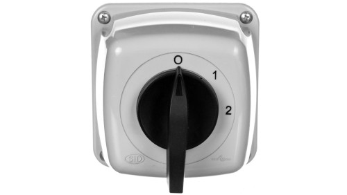 Łącznik krzywkowy 0-1-2 5P 16A w obudowie IP44 Łuk 16-33 921615