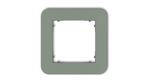 MINI Ramka uniwersalna pojedyncza zaokrąglona z tworzywa szałwiowy 61MRTZ-1