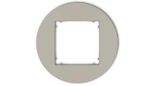 MINI Ramka uniwersalna pojedyncza okrągła z tworzywa taupe 60MRTO-1