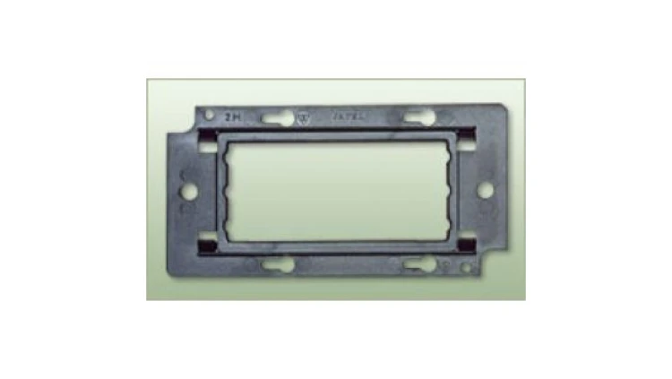 Support 2M czteromodułowy 138x71x11,7mm czarny JL-04-S2M-1
