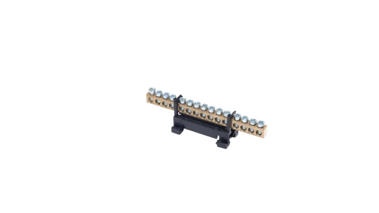 Listwa zaciskowa na szynę L15 fazowa 15-torowa 16mm² 400V AC 63A czarna 81702007