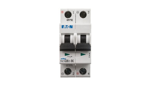 Wyłącznik nadprądowy 2P C 20A 15kA DC FAZ C20/2-DC 279141