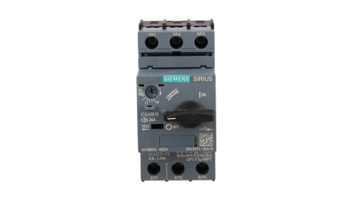 Wyłącznik silnikowy 3P 0,75kW 1,4-2A S00 3RV2011-1BA10