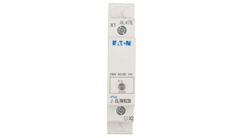Lampka modułowa 1-fazowa biała 110-240V AC/DC Z-EL/WH230 107494