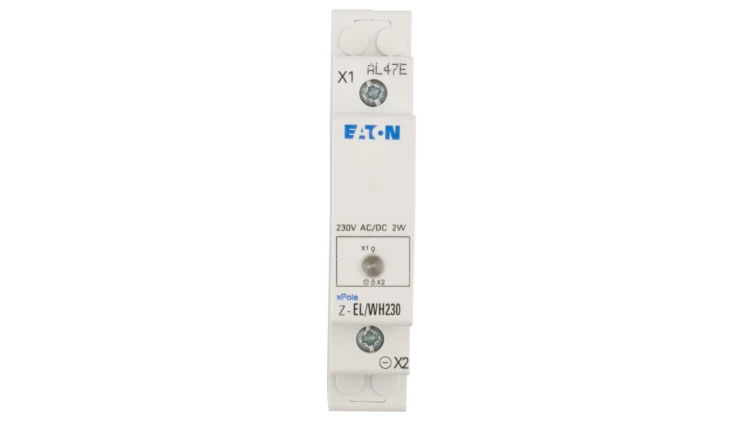 Lampka modułowa 1-fazowa biała 110-240V AC/DC Z-EL/WH230 107494