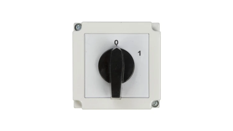 Łącznik krzywkowy 0-1 1P 25A w obudowie 4G25-90-PK R114 63-840392-031