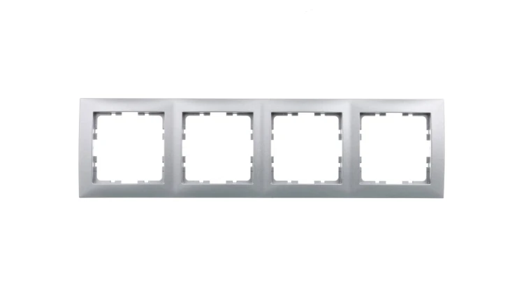 Berker B.Kwadrat Ramka poczwórna aluminium 5310148994