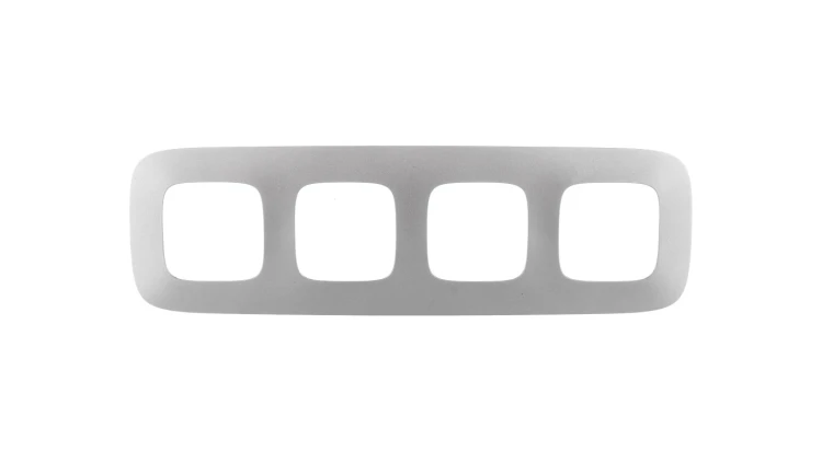 VALENA ALLURE Ramka poczwórna aluminium 754394