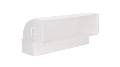 Kolano pionowe płaskie 90st. 60x204mm białe KP204-25