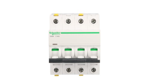 Wyłącznik nadprądowy 4P C 40A 10kA AC iC60H-C40-4 Acti9 A9F07440