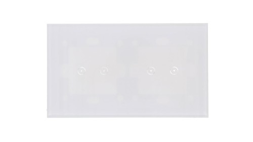 Simon Touch ramki Panel dotykowy S54 Touch, 2 moduły, 2 pola dotykowe poziome + 2 pola dotykowe poziome, biała perła DSTR222/70