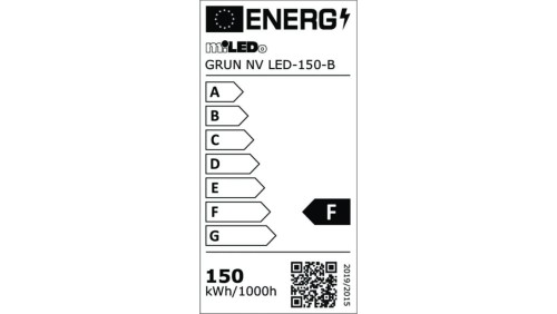 Projektor GRUN NV LED-150-B 14250lm 4000K barwa neutralna IP65 czarny 31395