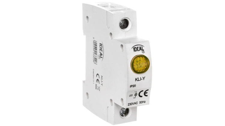 Lampka modułowa 1-fazowa żółta LED KLI-Y 230V AC 23322