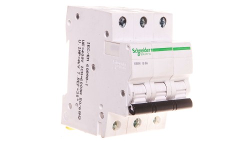 Wyłącznik nadprądowy 3P B 6A 6kA AC K60N Acti9 A9K01306