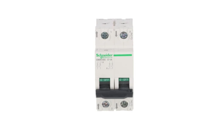 Wyłącznik nadprądowy 2P C 1A DC C60H-DC-C1-2 Acti9 A9N61521