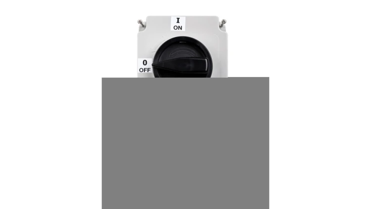 Gniazdo stałe z wyłącznikiem 0-1 duże 32A 5P 400V IP67 /blokada mechaniczna/ 75252-6