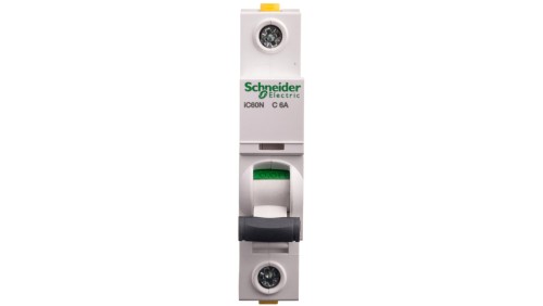Wyłącznik nadprądowy 1P C 6A 6kA AC iC60N-C6 Acti9 A9F04106