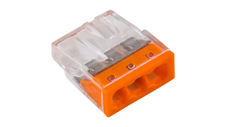 Szybkozłączka 3x 2,5mm2 pomarańczowa E.4181T /100szt./