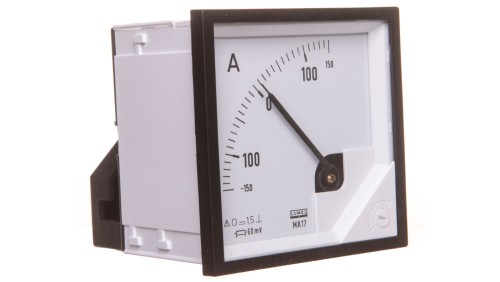 Amperomierz analogowy 72x72 N IP50 BB17 +/-150A/+-60mV pozycja pracy C3 K=90 st. bez atestu KJ MA17N BB1700000000