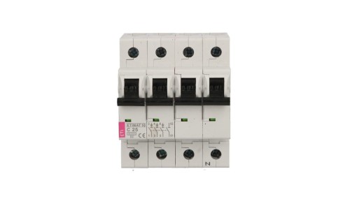 Wyłącznik nadprądowy 3P+N C 25A 10kA AC ETIMAT10 002136718