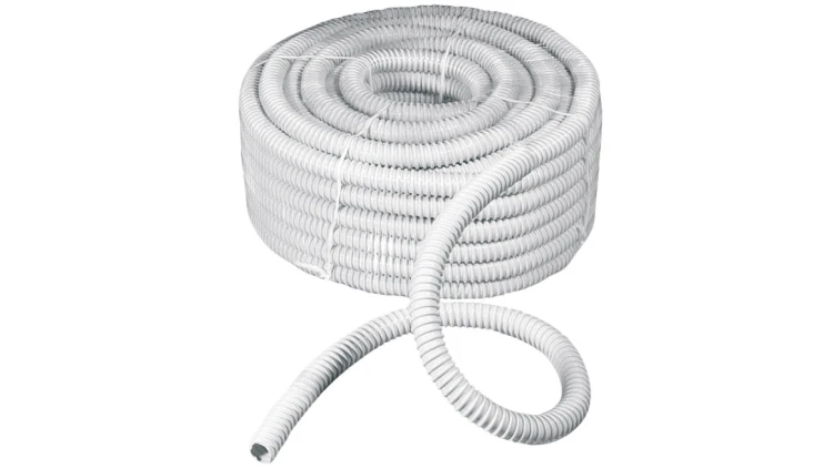 Rura spiralna wysokoelastyczna szara PVC fi8 ECGFE08 /30m/