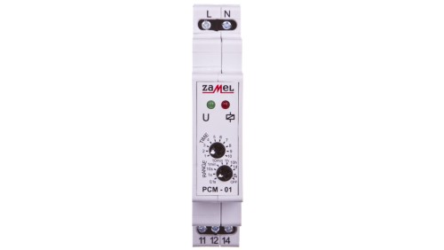 Przekaźnik czasowy 1-funkcyjny 1NO/NC 16A 0,1sek-10dni 230V AC PCM-01 EXT10000072