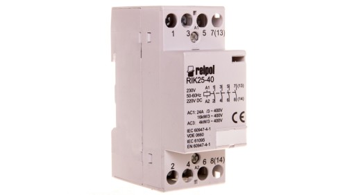 Stycznik modułowy 25A 4Z 0R 230V AC/DC RIK25-40-230 2608213