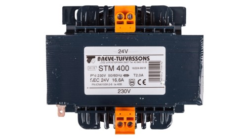 Transformator 1-fazowy bezpieczeństwa STM 400 230/ 24V 16,6A, Ta 40, 16224-9918
