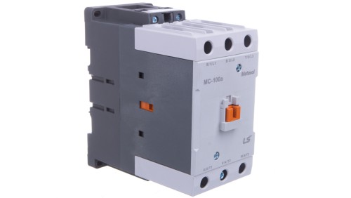 Stycznik LS Electric, 100A w AC-3, moc 55kW, napięcie cewki 24VAC, styki pomocnicze 1a1b 1384000400 MC-100A 24VAC 1A1B