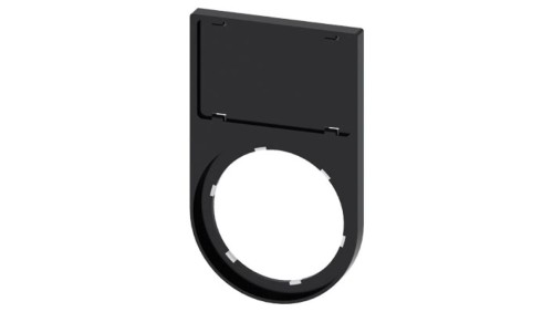 Ramka do etykiet zatrzaskiwanych 17,5x27mm czarna zaokrąglona otwór 22mm SIRIUS ACT 3SU1900-0AS10-0AA0 /10szt./