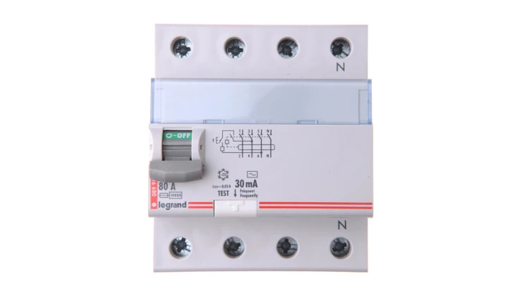 Wyłącznik różnicowoprądowy 4P 80A 0,03A typ AC P304 DX3 411705