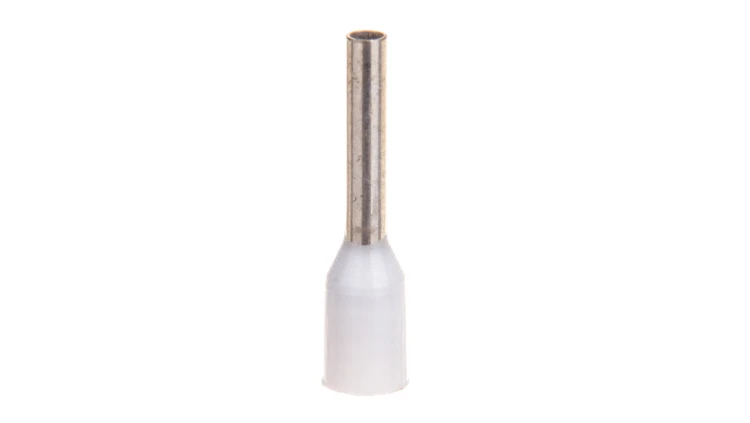 Końcówka tulejkowa izolowana TI 0,75mm2/8mm biała cynowana TI0,75L8DE /100szt./