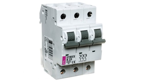 Wyłącznik nadprądowy 3P B 25A 6kA AC ETIMAT 6 002115518