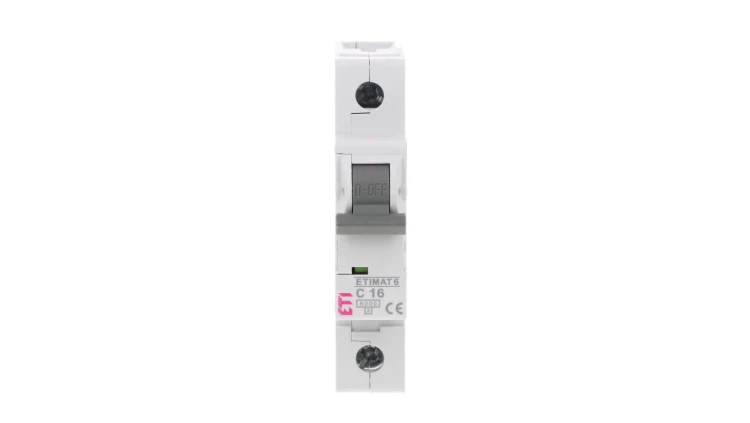 Wyłącznik nadprądowy 1P C 16A 6kA AC ETIMAT 6 002141516