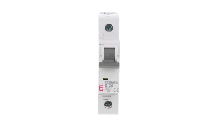 Wyłącznik nadprądowy 1P B 20A 6kA AC ETIMAT 6 002111517