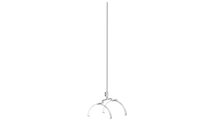 Iglica gąsiorowa podwójna fi 12mm aluminiowa 71.20 AL /2m/ /97102009/