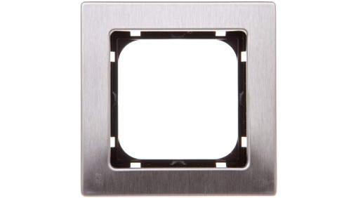 SONATA Ramka pojedyncza stal inox metal R-1RM/37