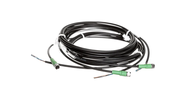 Kabel czujnika 3-piny gniazdo proste M8 wolny koniec 3m SAC-3P- 3,0-PUR/M 8FS 1669725