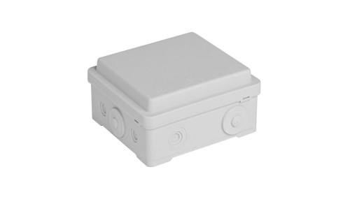 Puszka naścienna przyłączeniowa 100x52x100 mm, z 4 dławnicami, IP54, bezhalogenowa, odporna na UV, NPP100 szara 35380002