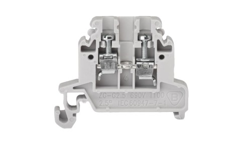 Złączka szynowa 2-przewodowa 2,5 mm2 szary ZG-G2,5 A11-8108
