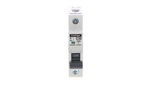 Wyłącznik nadprądowy 1P C 32A 4,5kA AC SCHELINGER A02-G7-1P-C32