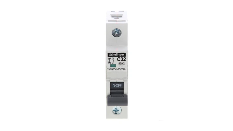 Wyłącznik nadprądowy 1P C 32A 4,5kA AC SCHELINGER A02-G7-1P-C32